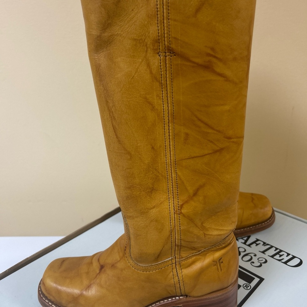 Frye Campus 14l boots Banana Size 7.5 Width Medium, Style 77050-2 - Picture 9 of 14